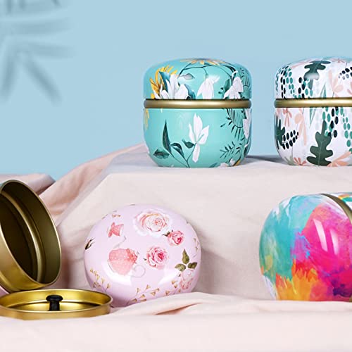 Japanese Kitchen Tea Box Jar Storage Holder Sweetmeats Candies Cans Teaware Tea Caddies Tin Containers Storage Box Cans With Lids