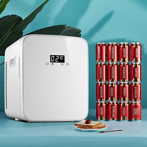 Compact Refrigerator, Mini Portable White Personal Fridge, Thermoelectric Small Fridge for Skincare, Snacks, Food, Cosmetic