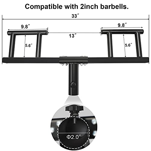 Viking Press Landmine Handle Attachment,for 2 inch Olympic Barbell, Heavy Iron Made Home Gym Equipment for Deadlift Squat Row Press Workout