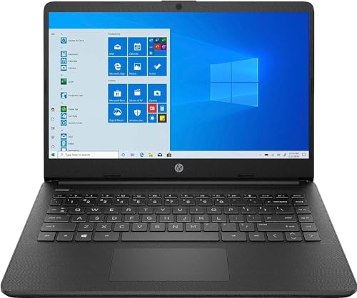hp 14" Portable Laptop (Include 1 Year Microsoft 365), HD Display, Intel Quad-Core Processor, 16GB RAM, 128GB Storage, Wi-Fi 6, Webcam, HDMI, Windows 11 Home, Black