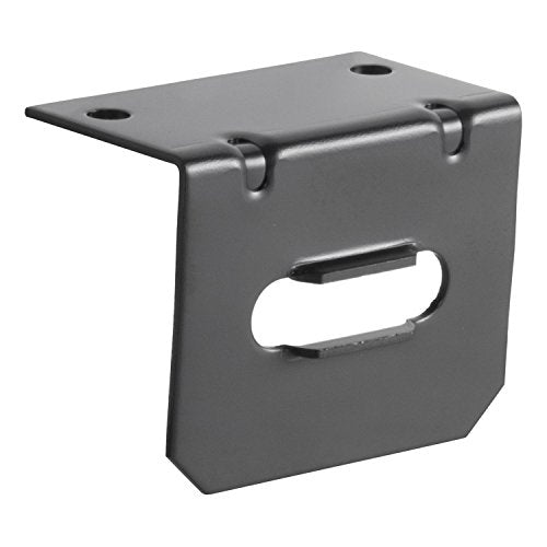 CURT 58300 Vehicle-Side Trailer Wiring Harness Mounting Bracket for 4-Way Flat, GLOSS BLACK POWDER COAT