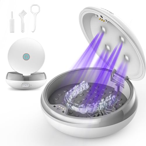 Retainer Case with Fan, Newest Retainer Case Compatible with Invisalign Case, Mouth Guard Case, Night Guard Case, Aligner Case with Vent Holes