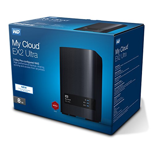 Western Digital 8TB My Cloud EX2 Ultra Network Attached Storage - NAS - Western DigitalBVBZ0080JCH-NESN