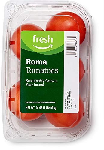 Amazon Fresh Brand, Roma Tomatoes, 16 Oz