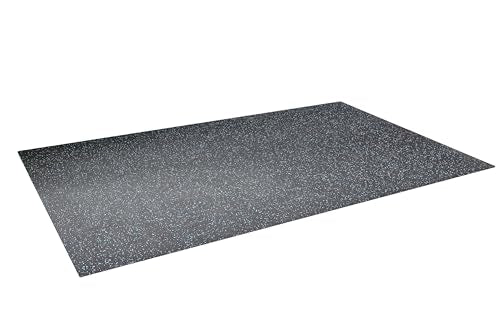 Rubber King Multi-Purpose Exercise Mat - 100% Recycled Thick Rubber Mat for Home Gym Flooring, Non-Slip, Low-Odor Durable Workout Mat for Indoor/Outdoor, Shoe-Friendly