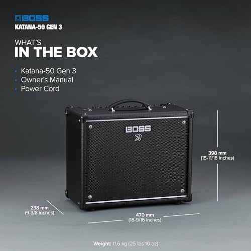 Boss Katana-50 Gen 3 50-watt 1 x 12-inch Combo Amplifier