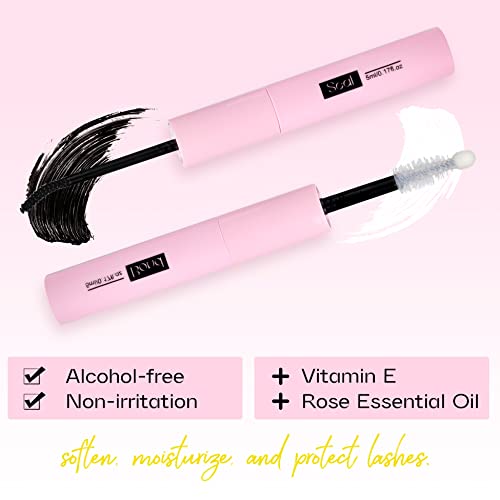 Lash Glue Bond and Seal Long Lasting Strong Hold Waterproof 2 in 1 Cluster Eyelash Glue for DIY Lash Extensions by Mavphnee
