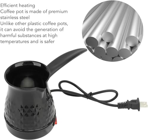 bedroom furniture Electric Turkish Coffee Maker, 500ml Stainless Electrical Turkey Coffee Maker Kettle With Anti Scald Long Handle, No Dry Burning, Anti Scald Tea Maker Kettle Coffee Machine