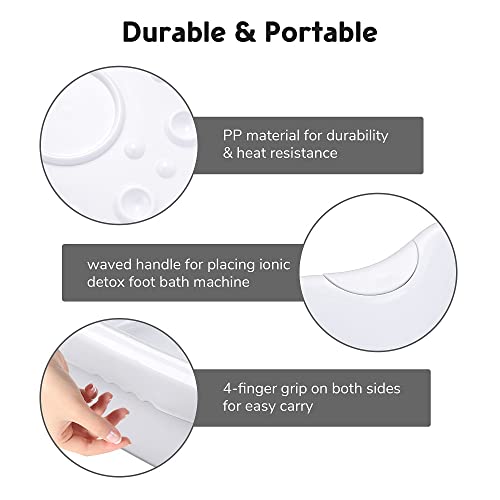 Personal Foot Cleanse Basin with Tub Array for Home Beauty Salon Spa Health Care Ionic Foot-Bath Machine