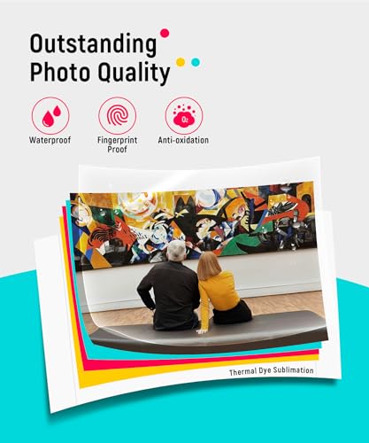 Liene 4x6'' Photo Printer, Wi-Fi, 20 Sheets, Full-Color, Instant Printer for iPhone, Android, Smartphone, Thermal dye Sublimation for Home Use