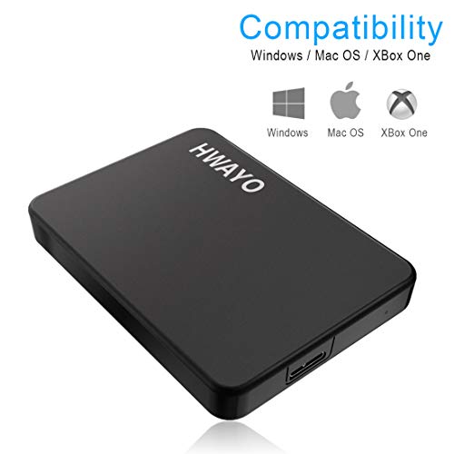 1TB Portable External Hard Drive Ultra Slim 2.5'' USB 3.0 HDD Storage for PC, Desktop, Laptop, MacBook, Chromebook, Xbox One