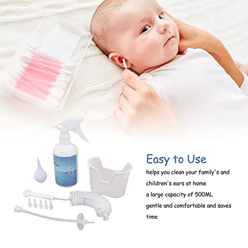 Home Ear Wax Cleaning System - 500ml Irrigation Kit for Safe, Gentle Earwax Removal and Hearing Care