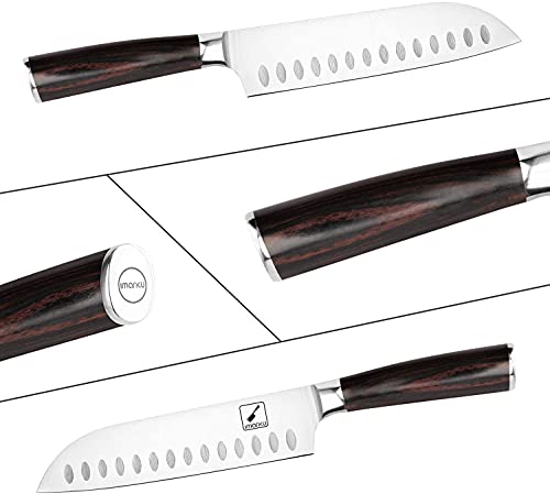 imarku Chef Knife 7 Inch Kitchen Knife Ultra Sharp Santoku Knife - 7Cr17Mov Japanese Chefs Knife, Kitchen Gadgets 2024, Birthday Gifts for Him Her, Best Fathers Day Gifts with High-End Gift Box