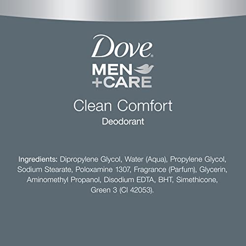 DOVE MEN + CARE Deodorant Stick Moisturizing Deodorant For 72-Hour Protection Clean Comfort Aluminum Free Deodorant For Men, 3 Ounce (Pack of 2)