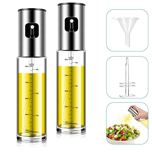 Oil Sprayer, Oil Sprayer with Olive Oil Holder, Fried Chicken, BBQ, Baking, Barbecue, Air Fryer, Salad, Olive Oil Dispenser Set