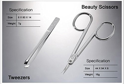 Three Seven 777 Travel Manicure Pedicure Grooming Kit Set (Total 7 PC, Model: TS-0701MC),Personal Nail care,Stainless steel- Made in Korea, Since 1975