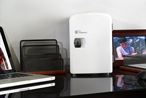 Uber Appliance UB-CH1-WHITE, Skin Care, Beauty, Makeup, Cosmetics Storage | Skincare Bedroom | Portable Mini Fridge Cooler and Warmer