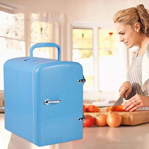 Mini Fridge with Cooler and Warmer Small 4 Liter Large Capacity Portable Compact Personal Fridge Makeup Skincare Fridge
