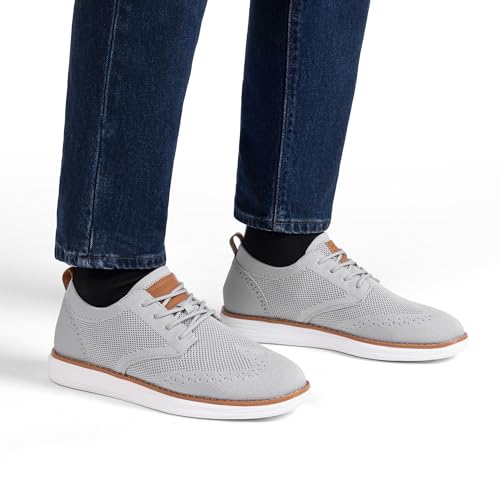 Bruno Marc Men's KnitFlex Craft Mesh Oxfords Sneakers Casual Dress Lace-Up Lightweight Walking Shoes