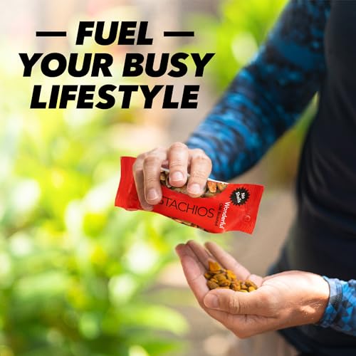 Wonderful Pistachios No Shells, 3 Flavors Mixed Variety Pack of 9 (0.75 Ounce), Roasted & Salted Nuts (4), Chili Roasted (3), Honey Roasted (2), Protein Snack, On-the Go Snack