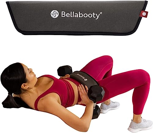 Exercise Hip Thrust Belt, Easy to Use with Dumbbells, Kettlebells, or Plates, Slip-Resistant Padding that Protects Your Hips for the Gym, Home Workouts, or On the Go