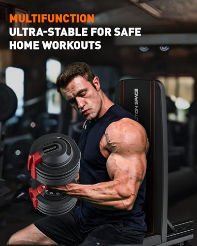 5 Adjustable Weight Bench, 1200 LB Workout From Home Fitness, Stable Durable Heavy Incline Bench, Multi-Purpose Gym Equipment, Strength Training Bench for Full Body Workout