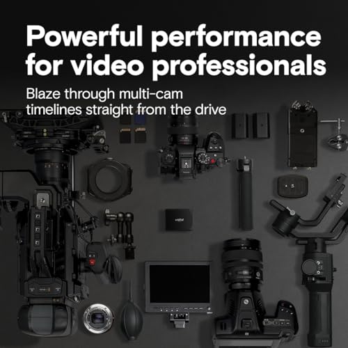 Crucial X10 Pro 4TB Portable SSD - Up to 2100MB/s Read, 2000MB/s Write - Water and dust Resistant, PC and Mac, with Mylio Photos+ Offer - USB 3.2 External Solid State Drive - CT4000X10PROSSD902