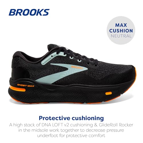 Brooks Men’s Ghost Max Cushion Neutral Running & Walking Shoe