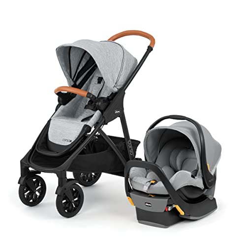 Chicco Modular Travel System - Corso LE Stroller, KeyFit 35 Infant Car Seat and Base - Stroller and Car Seat Combo in Veranda/Grey