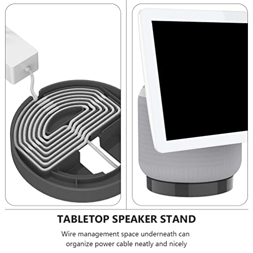 SOLUSTRE Speaker Holder Compatible for Echo Show 10 Desktop Cord Organizer Bracket