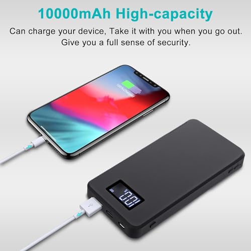 64GB Hidden Camera, 10000 mAh 1080P Mini Portable Spy Camera Covert Nanny Video Recorder with Motion Detection Security Cameras for Home, Office- No WiFi