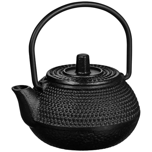 Ipetboom Mini Cast Iron Teapot Tea Set Tea Kettles Stovetop Miniature Japanese Tea Kettle Tea Kettle with Infuser Kettle Ornaments Small Teapot Teakettle Cast Iron Furniture Concentrate Diffuser