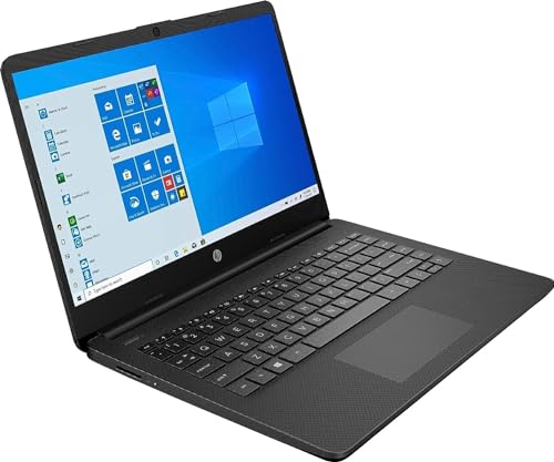 hp 14" Portable Laptop (Include 1 Year Microsoft 365), HD Display, Intel Quad-Core Processor, 16GB RAM, 128GB Storage, Wi-Fi 6, Webcam, HDMI, Windows 11 Home, Black