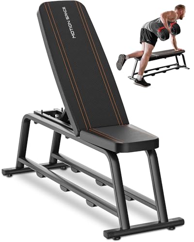5 Adjustable Weight Bench, 1200 LB Workout From Home Fitness, Stable Durable Heavy Incline Bench, Multi-Purpose Gym Equipment, Strength Training Bench for Full Body Workout