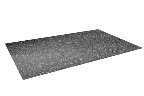 Rubber King Multi-Purpose Exercise Mat - 100% Recycled Thick Rubber Mat for Home Gym Flooring, Non-Slip, Low-Odor Durable Workout Mat for Indoor/Outdoor, Shoe-Friendly