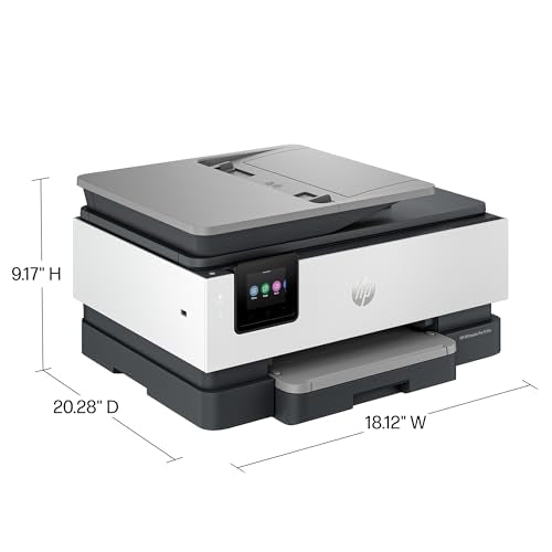 HP OfficeJet Pro 8135e All-in-One Printer, Color, Printer for Home, Print, Copy, scan, fax, Instant Ink Eligible; Automatic Document Feeder; Touchscreen; Quiet Mode; Print Over VPN