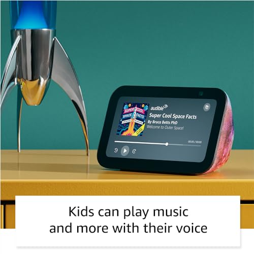 Echo Show 5 (3rd Gen, 2023 release) Kids | Designed for kids, with parental controls | Galaxy