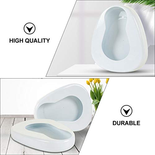 Portable Seat Toilet Urinal Travel Potty Bedbound Urinal Bedbound Supplies Travel for Men Car Seat Bedridden Patient White Enamel Appliance Miss Portable