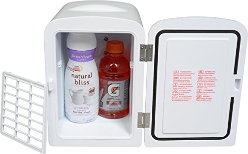 Uber Appliance UB-CH1-WHITE, Skin Care, Beauty, Makeup, Cosmetics Storage | Skincare Bedroom | Portable Mini Fridge Cooler and Warmer