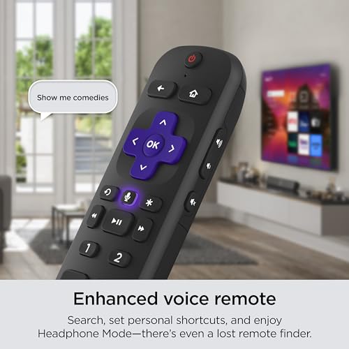 Roku Smart TV – 50-Inch Select Series 4K HDR RokuTV Enhanced Voice Remote, Brilliant 4K Picture, Automatic Brightness, & Seamless Streaming – Live Local News, Sports, Family Entertainment