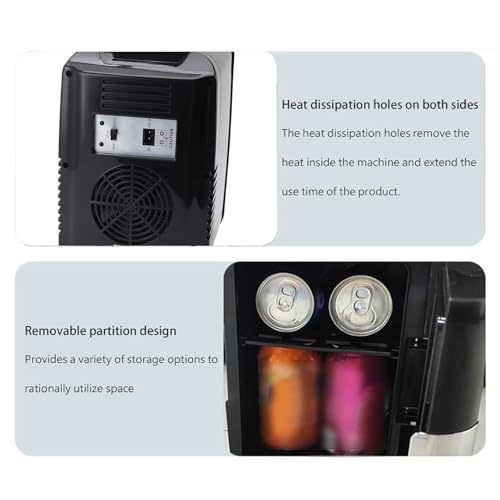 4L Mini Portable Compact Personal Fridge Cooler and Warmer,Mini Skincare Refrigerator Small Refrigerator for Food Drinks Skincare Beauty Makeup 100‑240V(US Plug)