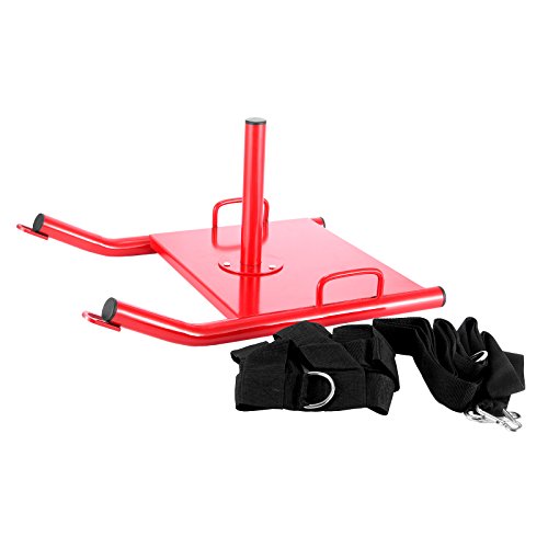 Happybuy Weight Sled, Push Pull Heavy High Training Sled,Max Capacity 100LBS Power Speed Training Sled for Athletic Exercise and Fitness Strength Training