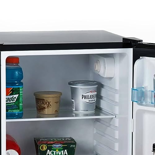 West Bend Mini Fridge Compact Refrigerator for Home Office or Dorm, Auto Defrost with Reversible Door, Energy Star Rated, 3.2-Cu.Ft., Black