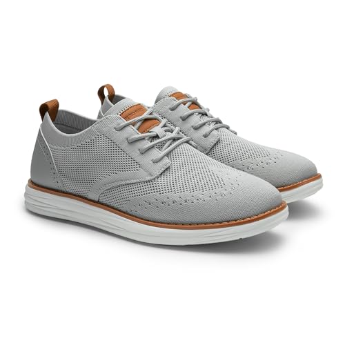 Bruno Marc Men's KnitFlex Craft Mesh Oxfords Sneakers Casual Dress Lace-Up Lightweight Walking Shoes