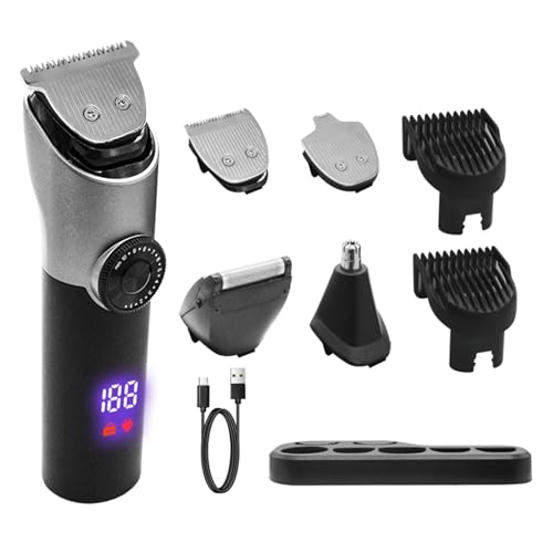 Powerful Professional Hair Trimmer Push Shear Electric Rechargeable Barber Haircut Machine Beard Trimmer Shaver Male Trimmer Rechargeable Personal Care Tool Electric Trimming Tool