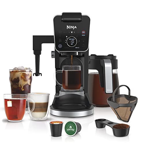 Ninja CFP307 DualBrew Pro Specialty Coffee System, Single-Serve, Compatible with K-Cup Pods, and 12-Cup Drip Coffee Maker, with Permanent Filter