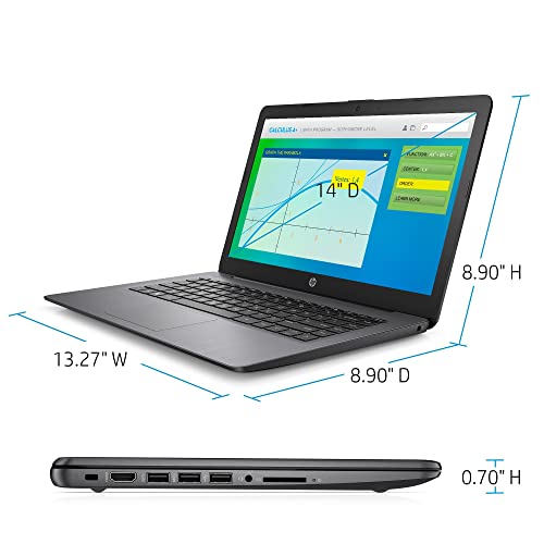 HP Stream 14-inch Micro-Edge HD Laptop, Intel Celeron N4000, 8GB RAM, 320GB Storage(64GB eMMC+256GB Micro SD), Windows 11 in S Mode with Office 365 Personal for 1 Year (Brilliant Black), W/GaLiMu