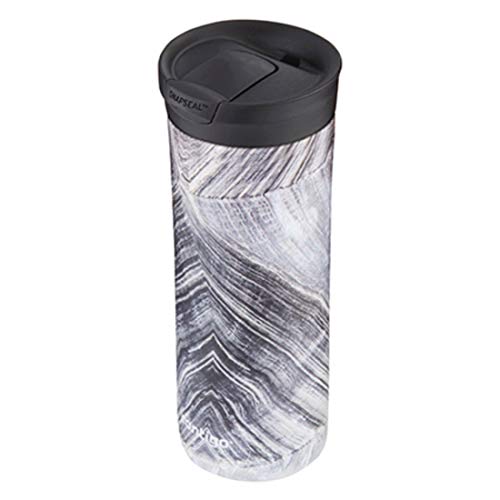 Contigo Huron Vacuum-Insulated Stainless Steel Travel Mug with Leak-Proof Lid, Keeps Drinks Hot or Cold for Hours, Fits Most Cup Holders and Brewers, 20oz Black Shell