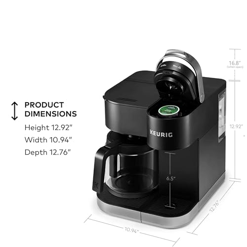 Keurig K-Duo Single Serve K-Cup Pod & Carafe Coffee Maker, Black