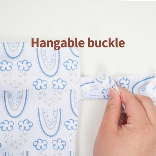 9 Sets Newborn Baby Cloth Pocket Diapers Adjustable Reusable for Baby Boys and Girls(6-33 pounds,0-3 Years),One Wet Bag+4Diapers and 4Inserts (AD07)
